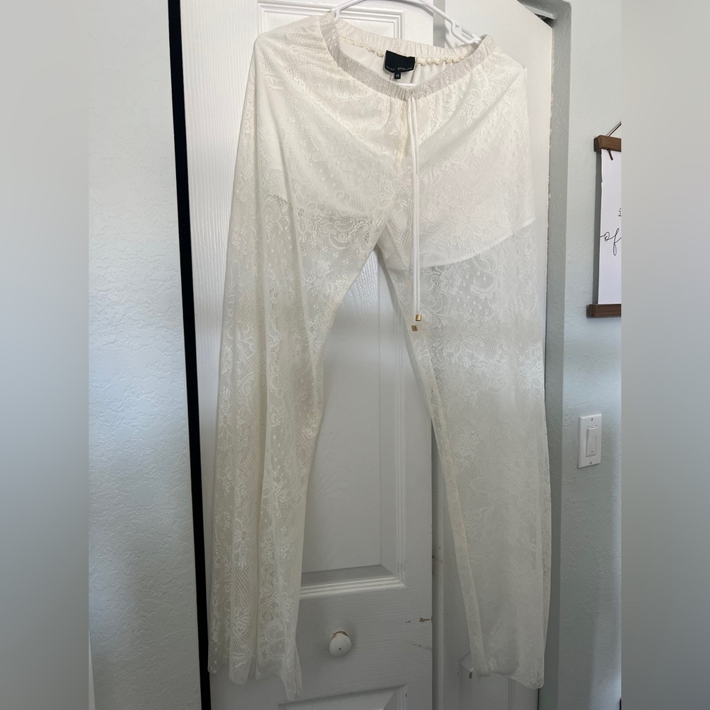 Atina Cristina Elegant White Lace Jumpsuit